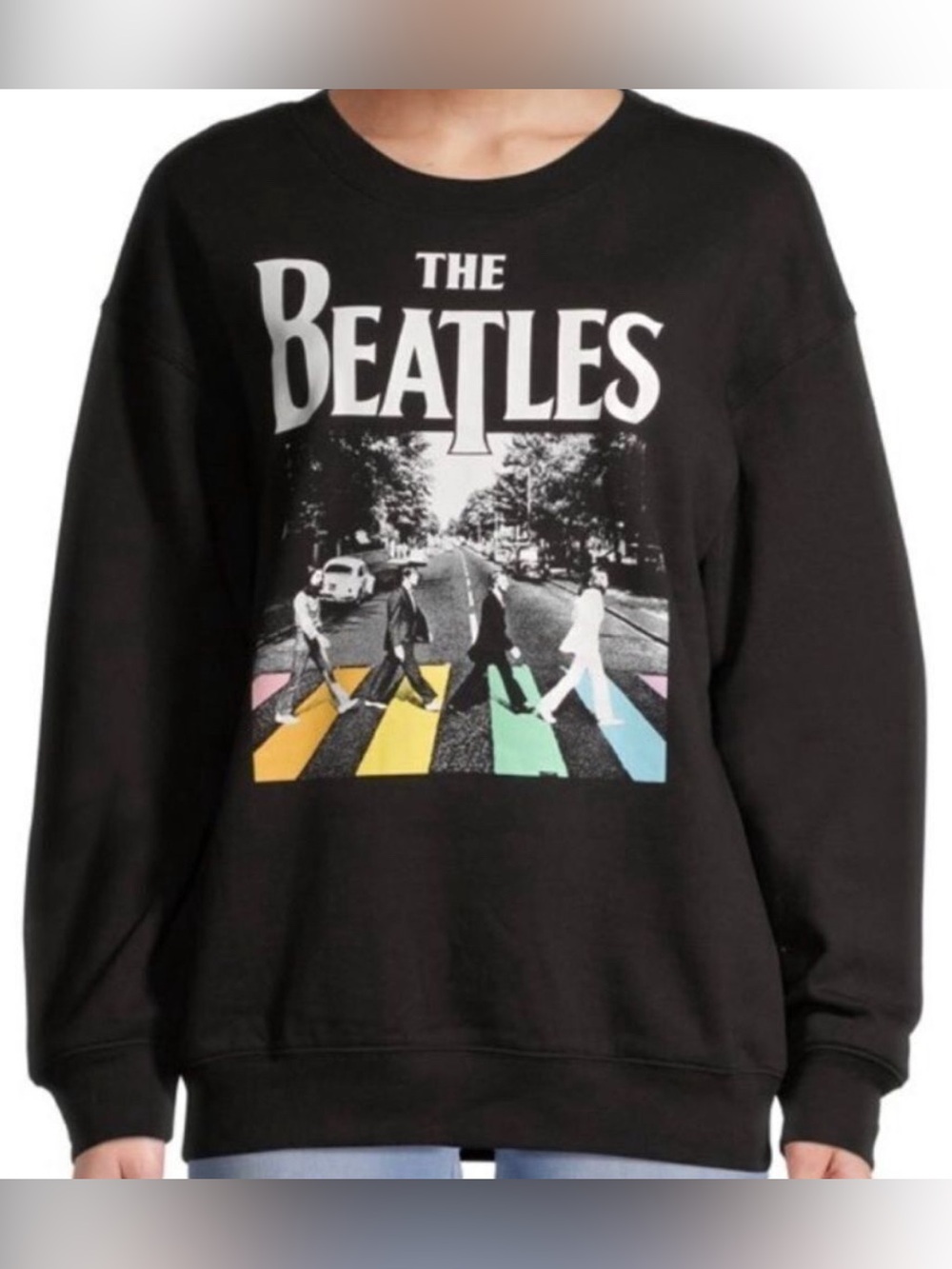 The Beatles Graphic Sweatshirt | Size Medium Fleece Pullover Band Crewneck